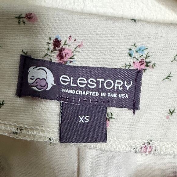 ELESTORY That's A Wrap Ditsy Floral Cottagecore Midi Dress Cream Sz XS {MM16} - Picture 5 of 6